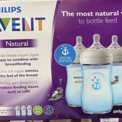 set 3 binh sua co rong philips avent natural special edition 1m 260ml blue otter anchor ka