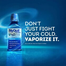 Siro giảm cảm cúm Vicks VapoCool Nyquil Cold & Flu Severe 354ml 4 siro giam cam cum vicks vapocool nyquil cold flu severe 354ml ka