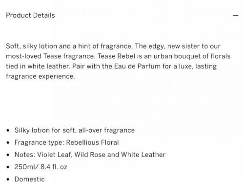 Sữa dưỡng thể Victoria’s Secret Tease Rebel Fragrance Lotion 250ml 16 sua duong the victorias secret tease rebel fragrance lotion 250ml kc