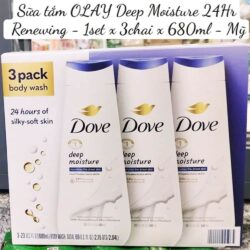 Sữa tắm Dove Deep Moisture 680ml x3 chai 6 sua tam dove deep moisture 709ml x3 chai 680ml 270924 ka