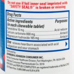 Viên ngậm giảm đau bao tử, ợ nóng Pepcid Complete 25 Chewable Tablets (Mint) 11 vien ngam giam dau bao tu o nong pepcid complete 25 chewable tablets mint knc