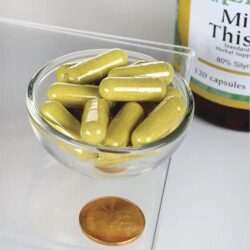 Viên uống giải độc gan Swanson Milk Thistle 250mg 120 Capsules 11 vien uong giai doc gan swanson milk thistle 120 capsules ka