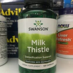 Viên uống giải độc gan Swanson Milk Thistle 250mg 120 Capsules 7 vien uong giai doc gan swanson milk thistle 120 capsules kc