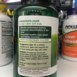 Viên uống giải độc gan Swanson Milk Thistle 250mg 120 Capsules 9 vien uong giai doc gan swanson milk thistle 120 capsules ke