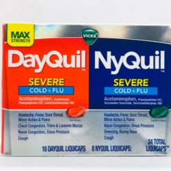 Viên uống giảm ho và cảm cúm Vicks DayQuil & NyQuil Severe Cold & Flu 24 Liquicaps 7 vien uong giam ho va cam cum vicks dayquil nyquil severe cold flu 24 liquicaps knc