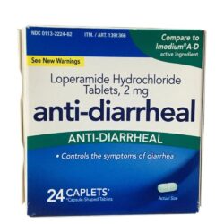 Viên uống giảm tiêu chảy Anti Diarrheal 2mg 24 Caplets