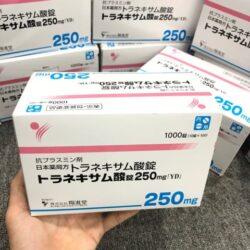 Viên uống trắng da xóa nám Transamin (Tranexamic) 250mg 1000 viên 6 vien uong trang da xoa nam transamin tranexamic 250mg 1000 vien ka