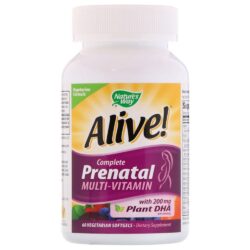 vitamin cho ba bau alive complete prenatal multivitamin dha 60 softgels kb