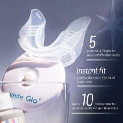 Bộ làm trắng răng bằng ánh sáng xanh White Glo Accelerator bật trắng 8 tone trong 7 ngày 11 bo lam trang rang bang anh sang xanh white glo accelerator bat trang 8 tone trong 7 ngay kd
