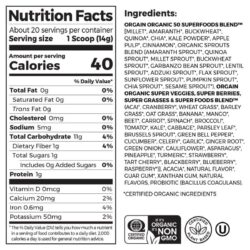 Bột 50 loại rau củ quả hữu cơ Orgain Organic Superfoods Probiotics 280g (Original) 11 bot 50 loai rau cu qua huu co orgain 50 organic superfoods 280g original knd