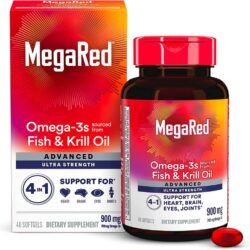 Dầu tôm hỗ trợ sức khỏe toàn diện MegaRed Advanced Ultra Strength 900mg 40 Softgels 17 dau tom ho tro suc khoe toan dien schiff megared advanced extra strength 900mg 40 softgels kng