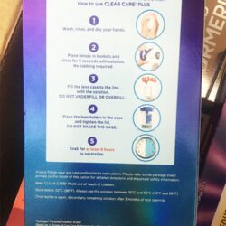 dung dich khu trung contact lens clear care plus hydraglyde 480ml x2 chai 2 lens cases kb