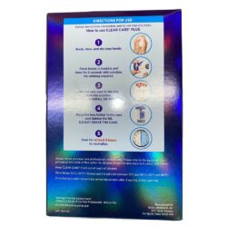 dung dich khu trung contact lens clear care plus hydraglyde 480ml x2 chai 2 lens cases kc