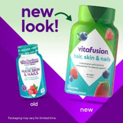 Kẹo dẻo đẹp da móng tóc Vitafusion Hair, Skin & Nails 100 Gummies 6 keo deo dep da mong toc vitafusion gorgeous hair skin nails 100 gummies 131025 ka