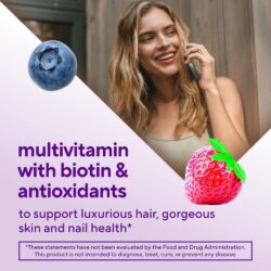 Kẹo dẻo đẹp da móng tóc Vitafusion Hair, Skin & Nails 100 Gummies 9 keo deo dep da mong toc vitafusion gorgeous hair skin nails 100 gummies 131025 kd