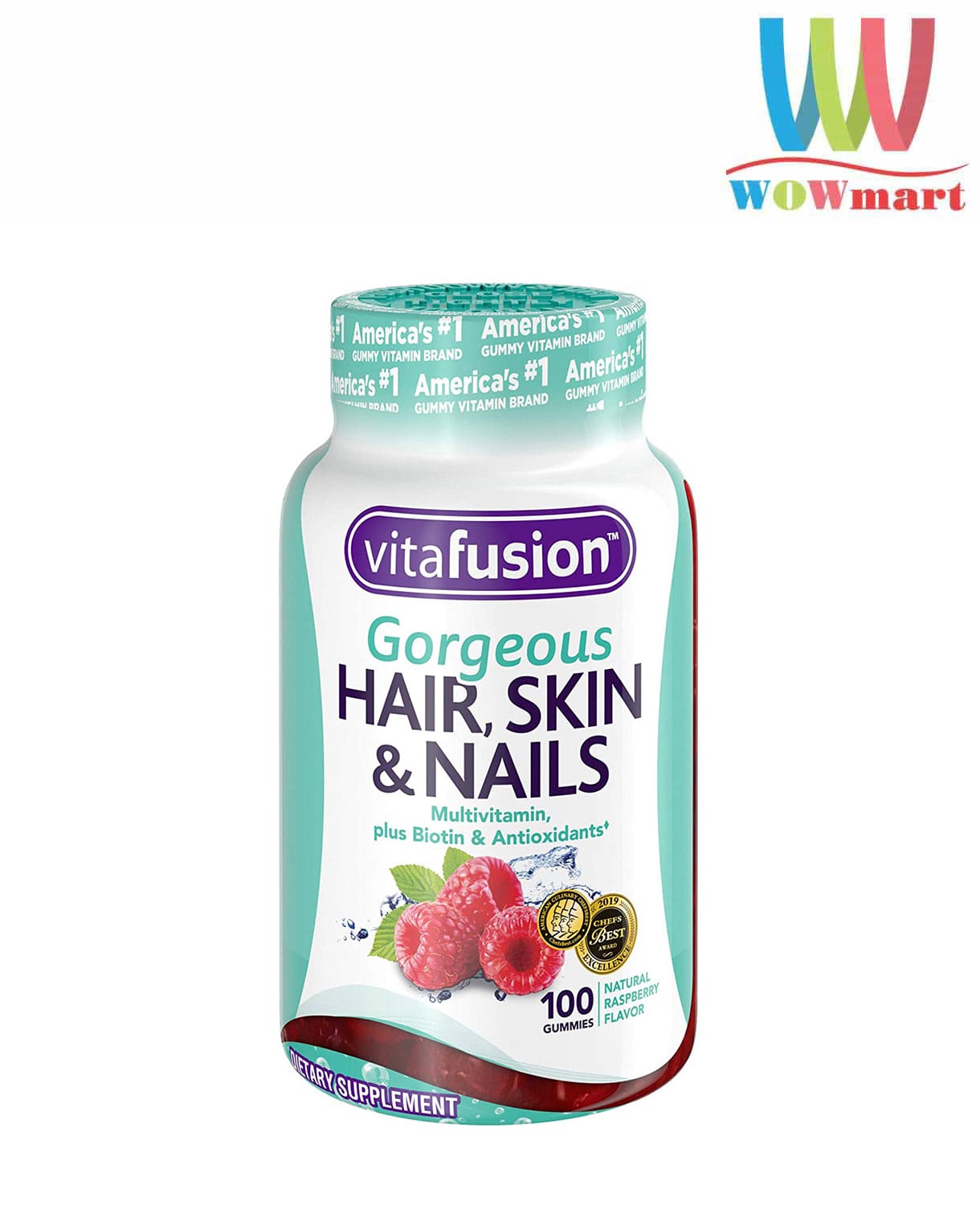 Kẹo dẻo đẹp da móng tóc Vitafusion Gorgeous Hair, Skin & Nails 100 Gummies  – Wowmart VN | 100% hàng ngoại nhập