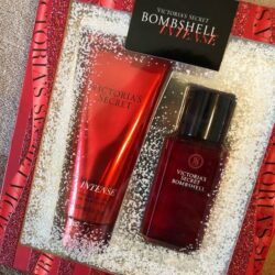 Set dưỡng thể, xịt thơm Victoria’s Secret Bombshell Intense Fragrance Lotion & Mist Mini 8 set duong the xit thom victorias secret bombshell intense fragrance lotion mist mini kc