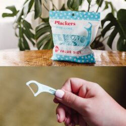 tam chi nha khoa plackers twin line 300 chiec cool mint kd