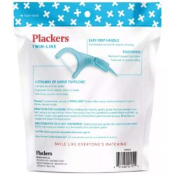 tam chi nha khoa plackers twin line 300 chiec cool mint kh