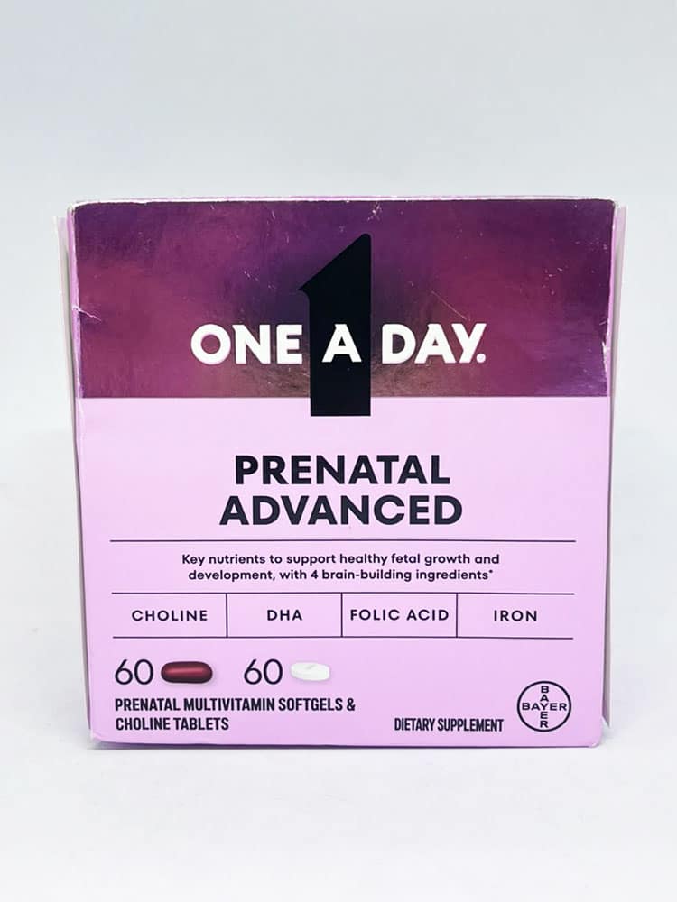 Viên bổ cho bà bầu One A Day Prenatal Advanced Multivitamin + Choline 60 Gels + 60 Tablets - Ảnh 2