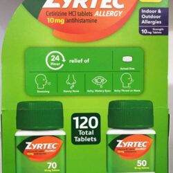 Viên chống dị ứng Zyrtec Antihistamine Allergy 10mg 120 Tablets 9 vien chong di ung zyrtec antihistamine allergy 10mg 120 tablets 060325 ka
