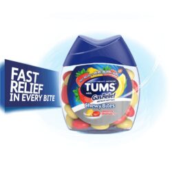 Viên nhai tiêu hóa, tiêu gas Tums Gas Relief Chewy Bites Lemon Strawberry 54 Chewable Tablets 10 vien nhai tieu hoa tieu gas tums gas relief chewy bites lemon strawberry 54 chewable tablets kb