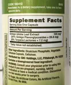 vien uong bo nao gnc ginkgo biloba 120mg 100 capsules 090524 ke