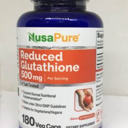 Viên uống chống oxy hóa NusaPure Reduced Glutathione 500mg 180 Capsules 10 vien uong chong oxy hoa nusapure reduced glutathione 500mg 180 capsules 300724 ka