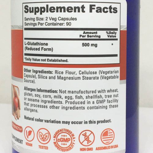 Viên uống chống oxy hóa NusaPure Reduced Glutathione 500mg 180 Capsules 19 vien uong chong oxy hoa nusapure reduced glutathione 500mg 180 capsules 300724 kg