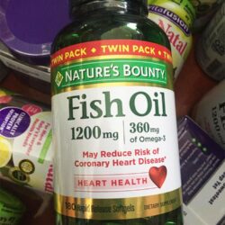 vien uong dau ca tro tim sang mat natures bounty fish oil 1200mg 180 softgels kd