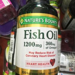 vien uong dau ca tro tim sang mat natures bounty fish oil 1200mg 320 softgels kb