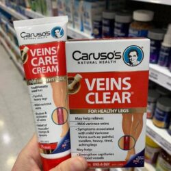 Viên uống giảm suy giãn tĩnh mạch Caruso’s Veins Clear 30 Tablets 7 vien uong giam suy gian tinh mach carusos veins clear 30 tablets kc