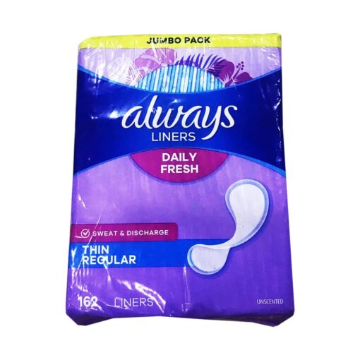 Băng vệ sinh hằng ngày Always Liners Daily Fresh Thin Regular 162 miếng