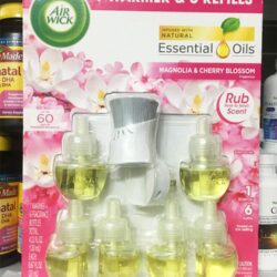 Bộ tinh dầu thơm cắm điện Air Wick Magnolia & Cherry Blossom Essential Oil 1 Warmer + 6 Refills 8 bo tinh dau thom cam dien air wick magnolia cherry blossom essential oil 1 warmer 6 refills ka
