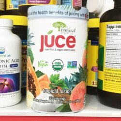 bot trai cay va rau cu qua terra kai organics juce tropical fusion 405g kb