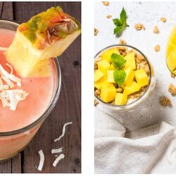 bot trai cay va rau cu qua terra kai organics juce tropical fusion 405g ke