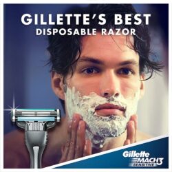 Dao cạo râu Gillette Mach3 Sensitive Disposable Razors 3 cái 9 dao cao rau gillette mach3 sensitive disposable razors 3 cai kd