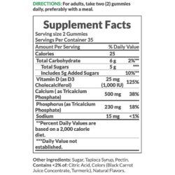 Kẹo dẻo bổ sung Canxi Nature’s Bounty Calcium + D3 70 Gummies 9 keo deo bo sung canxi natures bounty calcium d3 70 gummies ka