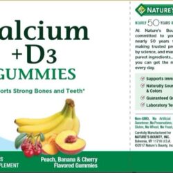 Kẹo dẻo bổ sung Canxi Nature’s Bounty Calcium + D3 70 Gummies 13 keo deo bo sung canxi natures bounty calcium d3 70 gummies kb