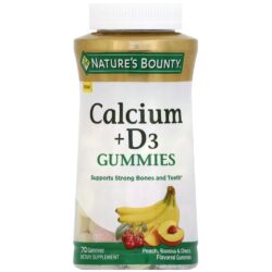 Kẹo dẻo bổ sung Canxi Nature’s Bounty Calcium + D3 70 Gummies 8 keo deo bo sung canxi natures bounty calcium d3 70 gummies kc