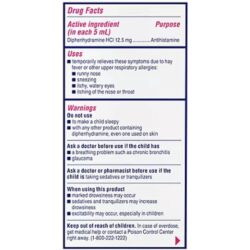 siro chong di ung cho be childrens benadryl allergy liquid cherry 236ml x2 bubble gum 230525 kb