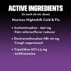 Siro giảm cảm cúm ngày và đêm Mucinex Fast-Max Cold Flu + NightShift 180ml x3 chai 17 siro giam cam cum ngay va dem mucinex fast max cold flu nightshift 180ml x3 chai krnwc