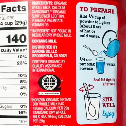 Sữa tươi nguyên kem dạng bột Horizon Organic Dry Whole Milk 870g 27 sua tuoi nguyen kem dang bot horizon organic dry whole milk 870g kni