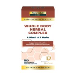 Thảo dược hỗ trợ khớp, chống viêm Nature’s Lab Whole Body Herbal Complex 180 Capsules
