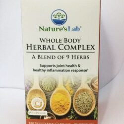 thao duoc ho tro khop chong viem natures lab whole body herbal complex 180 capsules ke