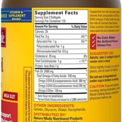 vien dau ca nature made fish oil 1200mg 360mg 230 softgels ka