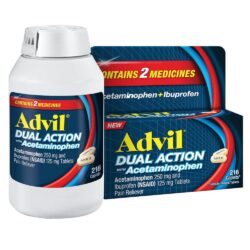 Viên giảm đau Advil Dual Action Acetaminophen 250mg Ibuprofen 125mg 216 Caplets 18 vien giam dau advil dual action acetaminophen 250mg ibuprofen 125mg 216 caplets ka