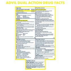 Viên giảm đau Advil Dual Action Acetaminophen 250mg Ibuprofen 125mg 216 Caplets 19 vien giam dau advil dual action acetaminophen 250mg ibuprofen 125mg 216 caplets kc