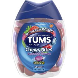 Viên nhai giảm đầy hơi khó tiêu Tums Antacid Chewy Bites Assorted Berries 60 Chewable Tablets 7 vien nhai giam day hoi kho tieu tums antacid chewy bites assorted berries 60 chewable tablets kc