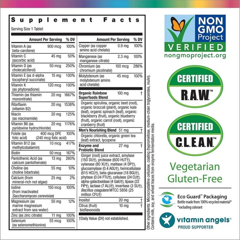 Vitamin cho nam Rainbow Light Men’s One Multivitamin 45 Tablets ...
